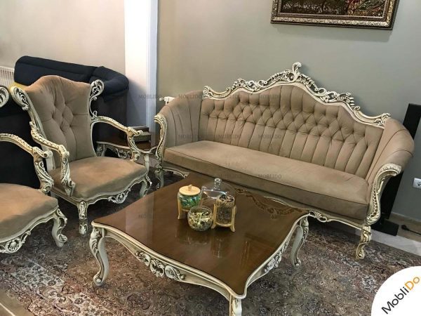 مبل کلاسیک ٩ نفره راش و ناهار خوری در حد