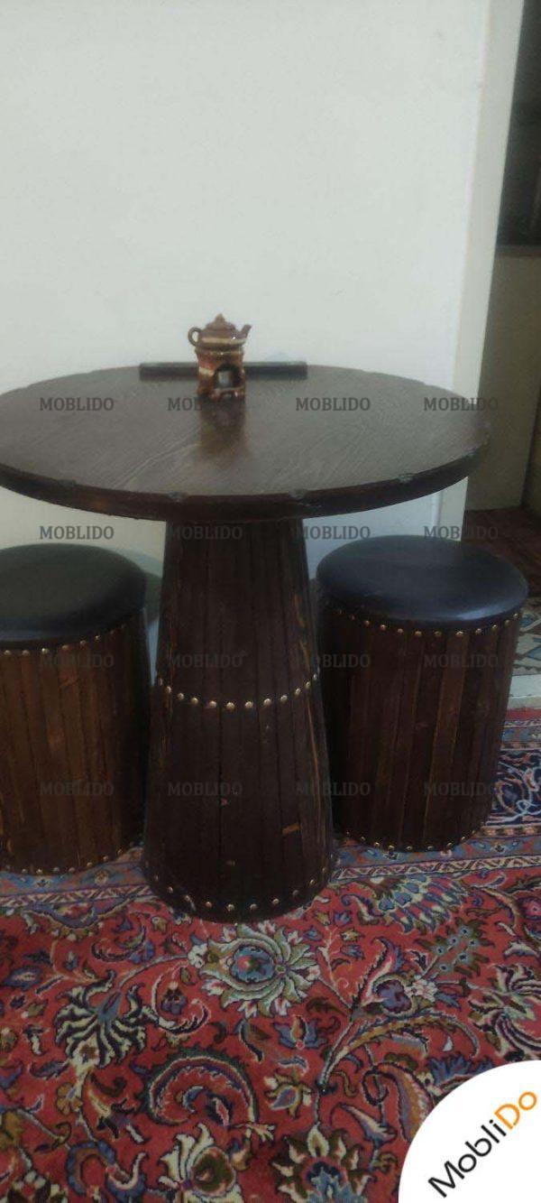 میزوصندلی ناهارخوری ۲نفره قهوه ای