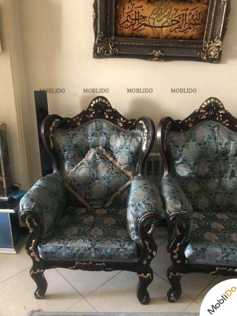 مبل ۹نفره استیل جنس عالی