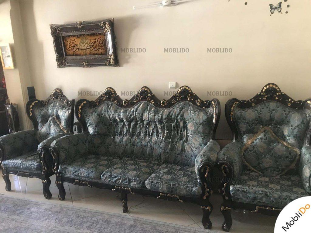 مبل ۹نفره استیل جنس عالی