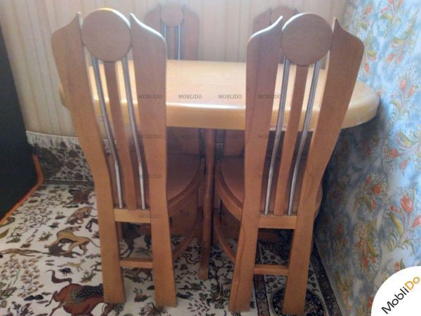 میزوصندلی ناهارخوری رنگ چوب سالم