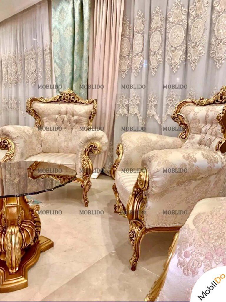 مبل استیل تمام چوب راش