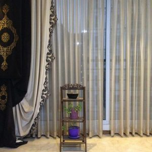 پرده و والان بسیار شیک و لاکچری