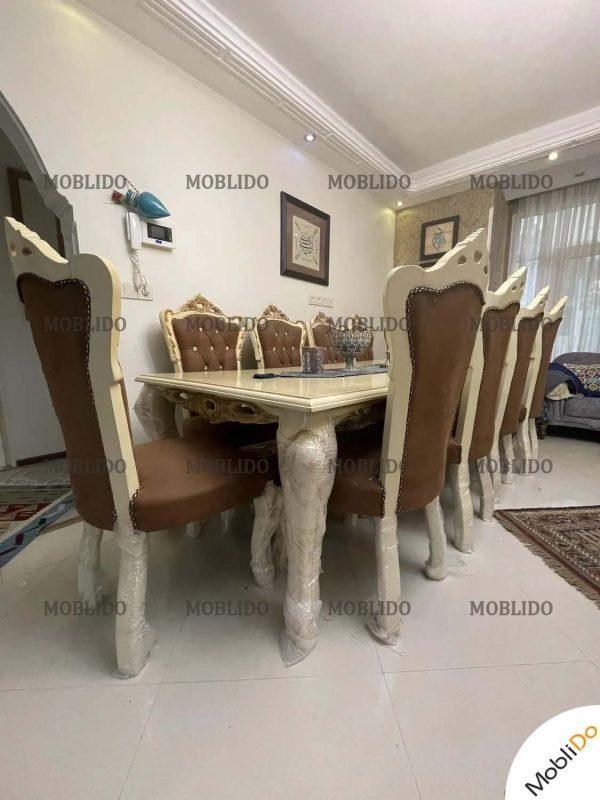 نهارخوری ده نفره شیک و تمیز