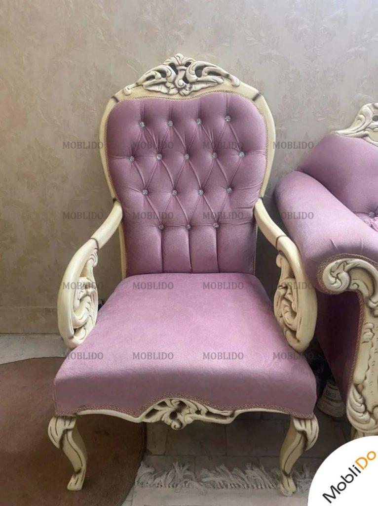 مبل با  چوب تمام گردو