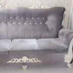 مبل ۷ نفره ب همراه عسلی و بوفه منبت‌کاری