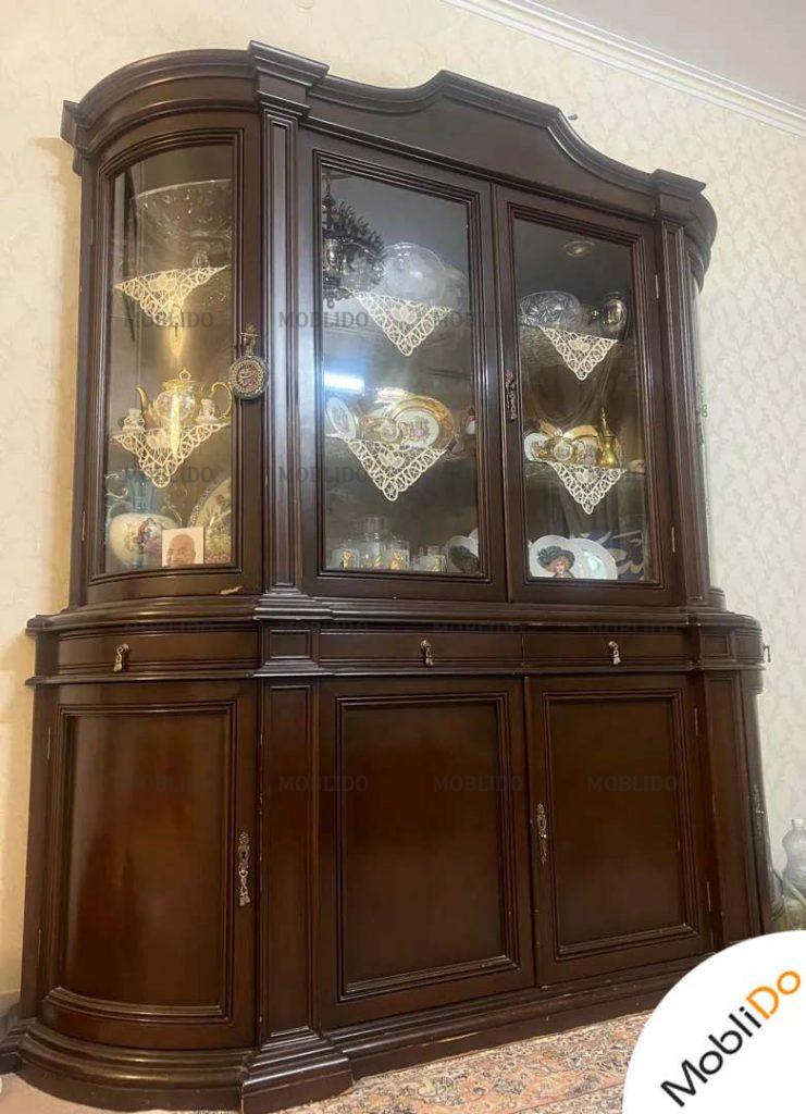 بوفه و ویترین چوبی بزرگ