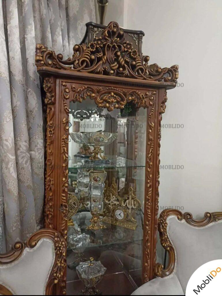 مبل استیل ۹ نفره به همراه بوفه و میز وسط و عسلی