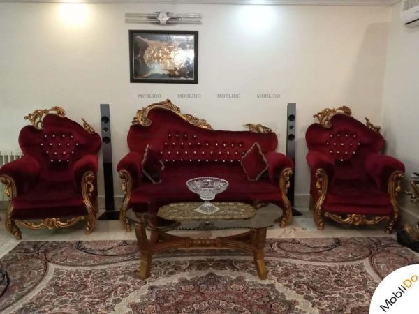 مبلمان و میز ناهارخوری و ویترین ست با قیمت نازل