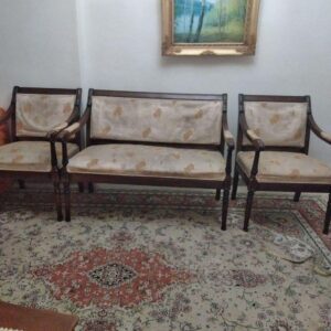 مبل استیل با چوب مقاوم
