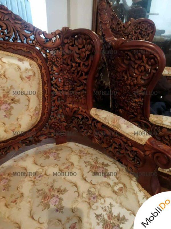 مبل دو رو منبت دستساز عتیقه