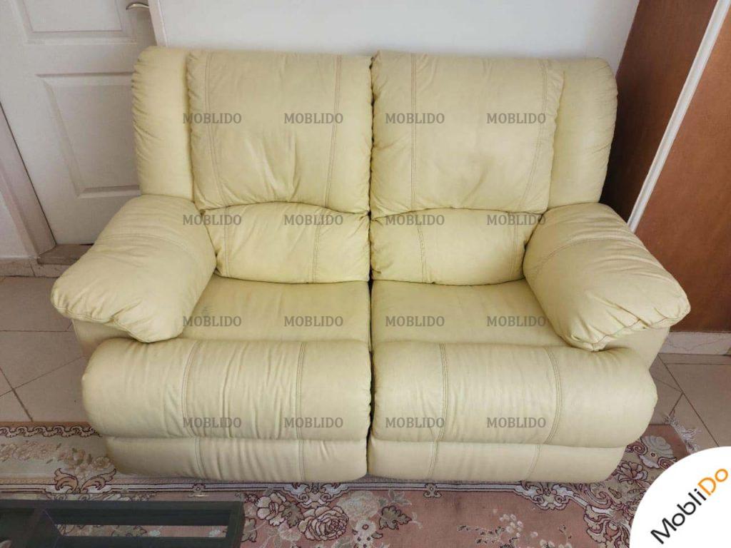 مبل ۷نفره راحتی ریلکسی شو خارجی بدنه اهنی چرم