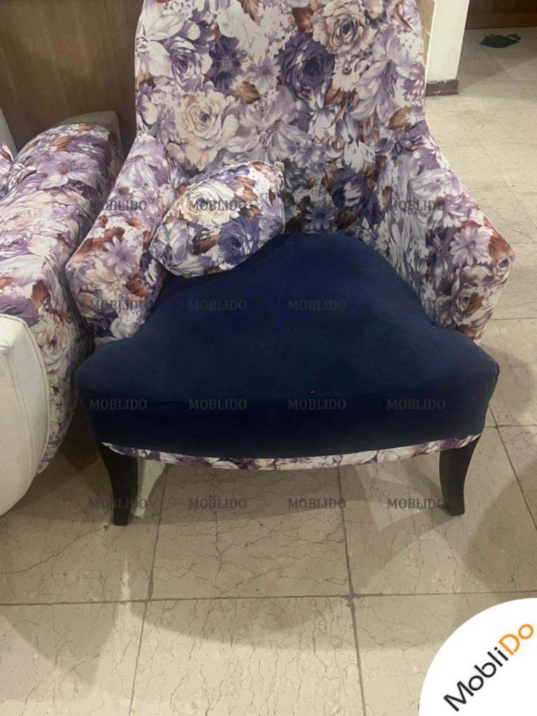 سرویس مبل  میز نهار خوری و جلو مبلی ست با پارچه ترک