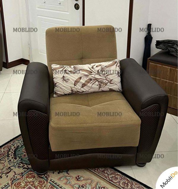 مبل راحتی تختخوابشو کاملا سالم