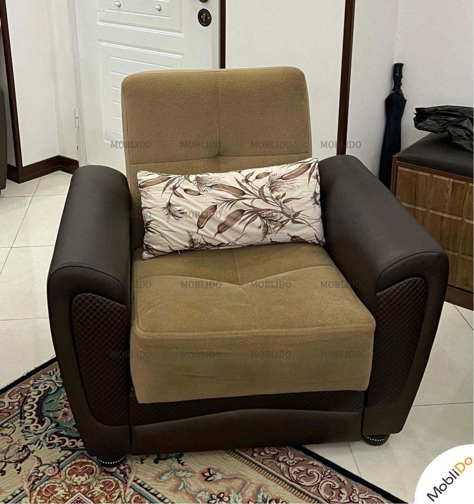 مبل راحتی تختخوابشو کاملا سالم