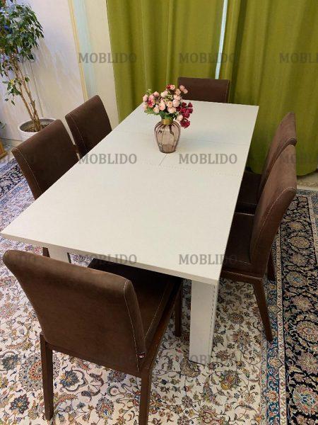 میز نهارخوری ۶ نفره بزرگ شونده