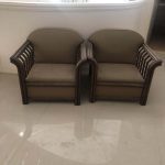 سرویس مبل راحتی پنج نفره تمام چوب
