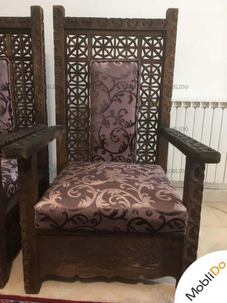 مبل استیل تمام چوب تلفیق سنتی