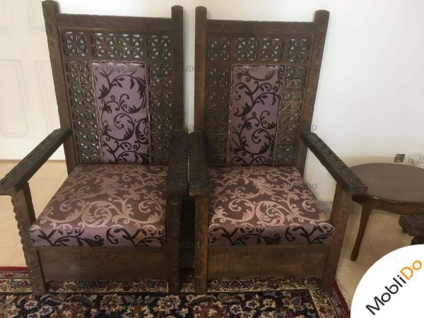 مبل استیل تمام چوب تلفیق سنتی
