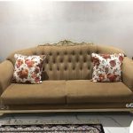 مبل راحتی ٨نفره کرم رنگ
