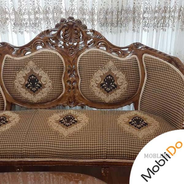 مبل چوبی استیل ۹ نفره مدل فرحی