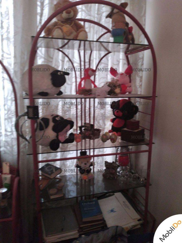 تختخواب نوجوان همراه کتابخانه و پا تختی