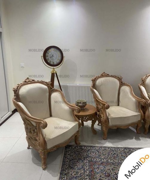 مبل استیل دسته منبت لاکچری
