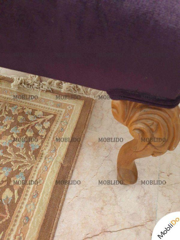 ست مبل و میز ناهارخوری نیمه استیل پارچه ترک