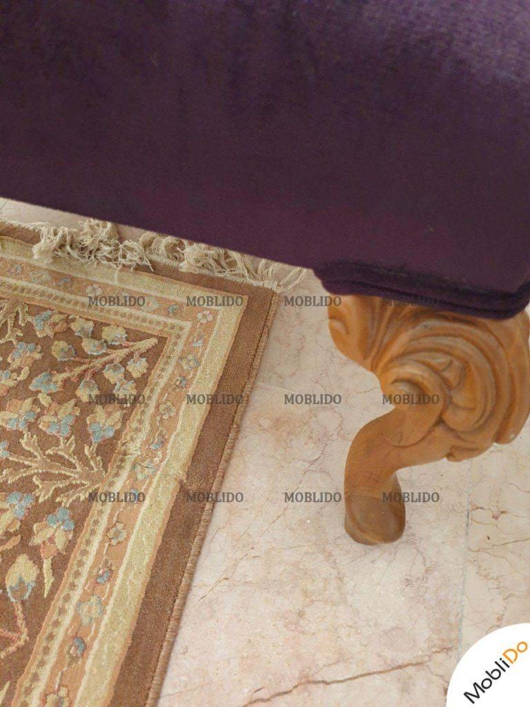 ست مبل و میز ناهارخوری نیمه استیل پارچه ترک