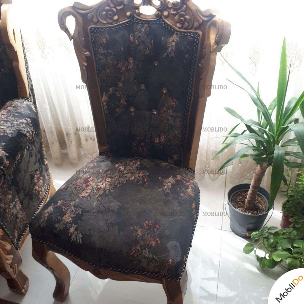 مبل استیل ۹ نفره چوب گردو