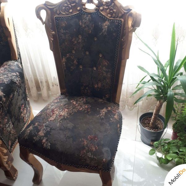 مبل استیل ۹ نفره چوب گردو