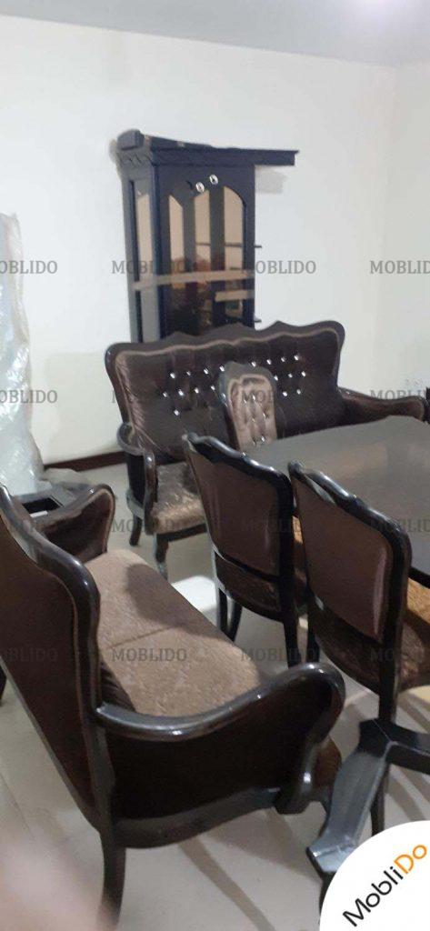 مبل ۷ نفره به همراه میز ناهار خوری ۶ نفره و بوفه ست