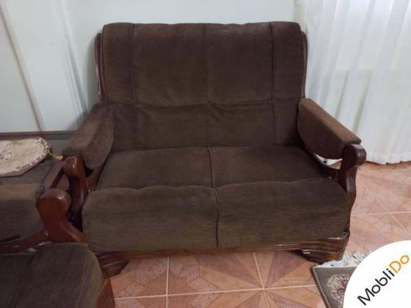 مبل راحتی نه نفره چوب روسی