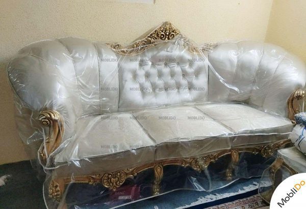 مبل سلطنتی با روکش پلاستیکی تمیزوشیک