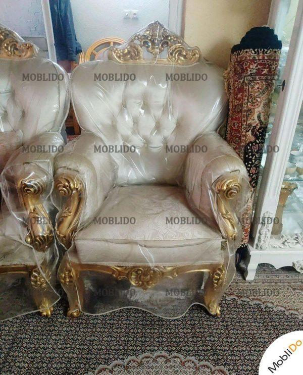 مبل سلطنتی با روکش پلاستیکی تمیزوشیک