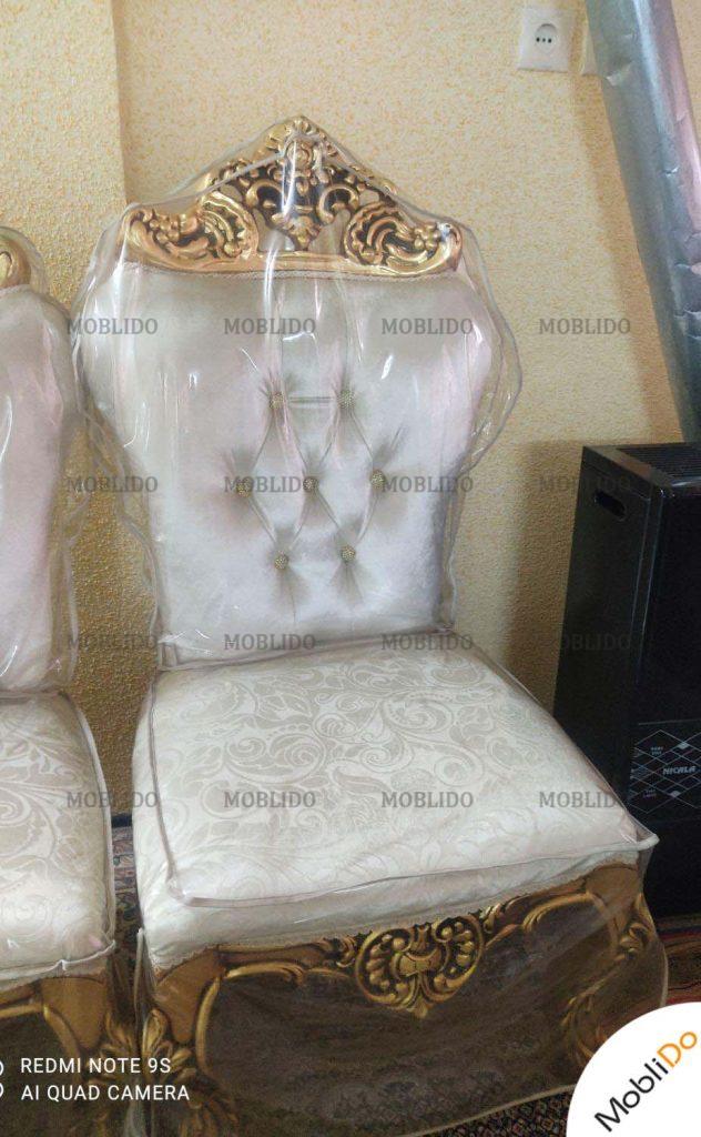 مبل سلطنتی با روکش پلاستیکی تمیزوشیک