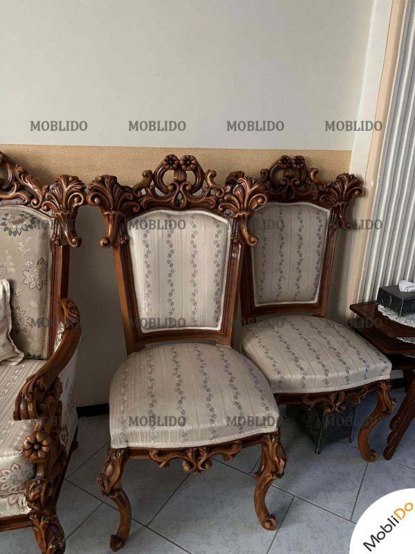 مبل استیل با ناهار خوری چوب راش گرجستان  مقاوم