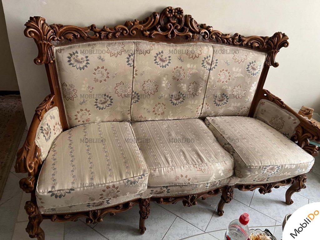 مبل استیل با ناهار خوری چوب راش گرجستان  مقاوم