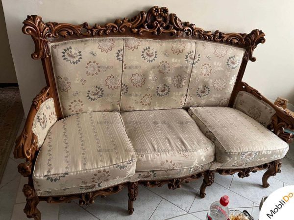 مبل استیل با ناهار خوری چوب راش گرجستان  مقاوم