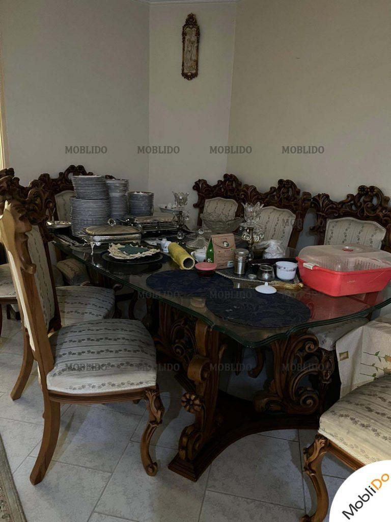 مبل استیل با ناهار خوری چوب راش گرجستان  مقاوم