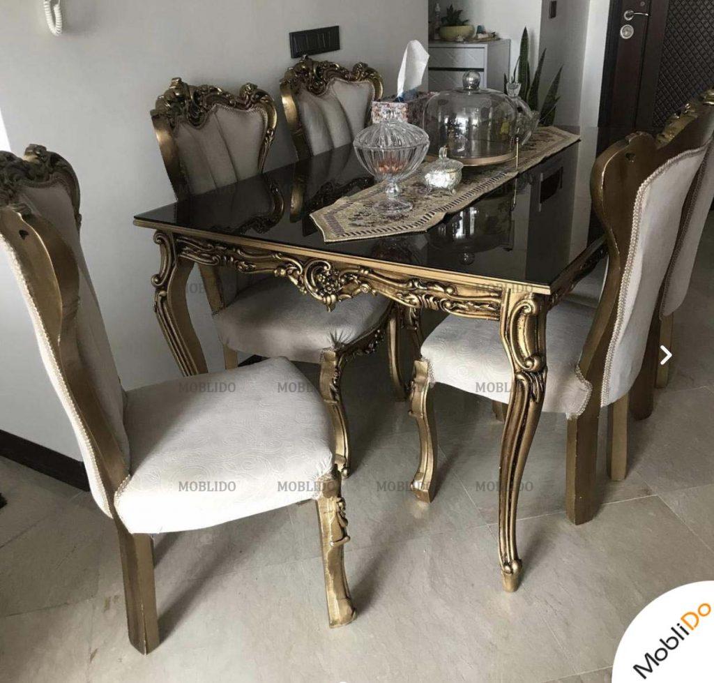 مبل هفت نفره با میز نهار خوری