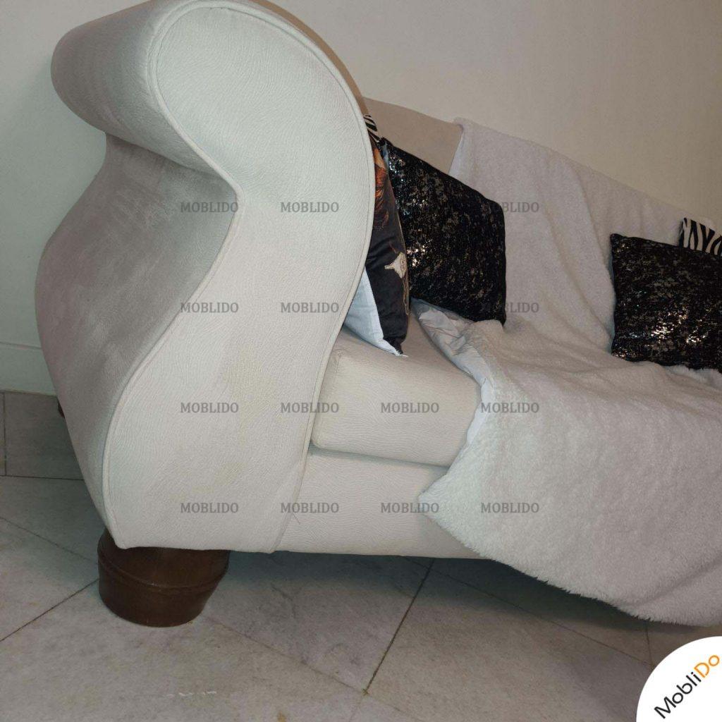 مبل راحتی چوب و پارچه ۷ نفره