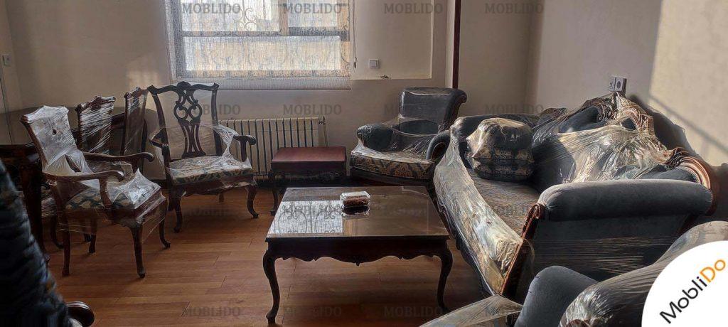 مبل استیل ۷ نفره چپَندر فوق العاده لاکچری