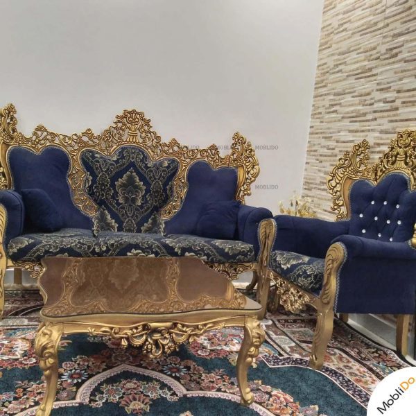 مبل سلطنتی با چوب طلایی