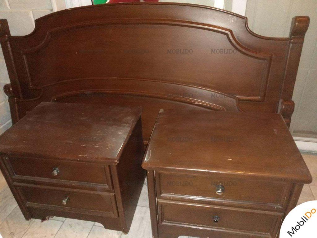 تخت خواب دو نفره با آینه زیبا و شیک