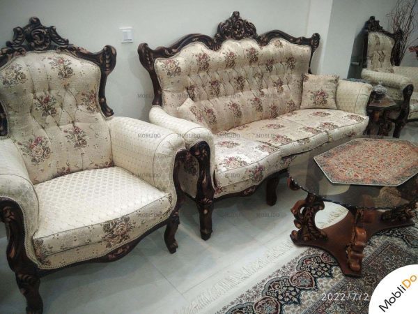 مبلمان کلاسیک استیل ۹ نفره