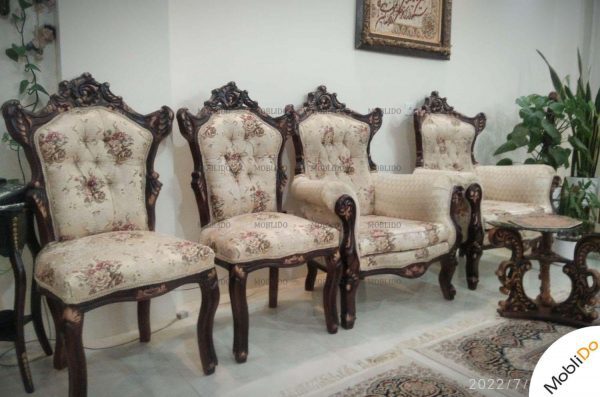 مبلمان کلاسیک استیل ۹ نفره