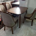 میزناهارخوری ۴ نفره چوب در حد نو