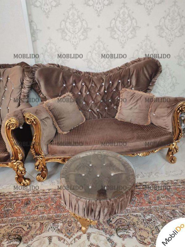 مبل پارچه وچوب سالم خریدار واقعی