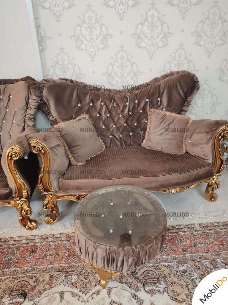 مبل پارچه وچوب سالم خریدار واقعی
